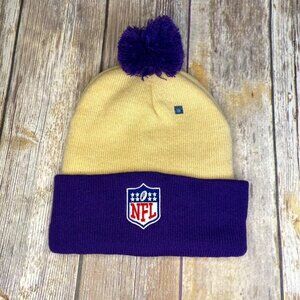 Adult OS Unisex NFL Crown Royal Ivory and Purple Winter Hat